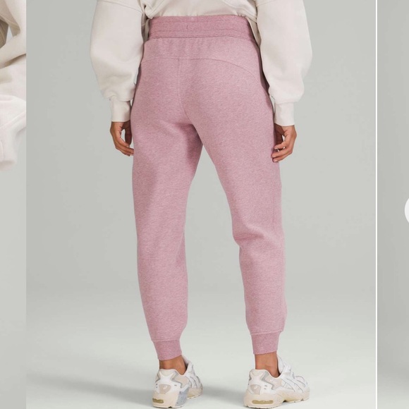 Lululemon Scuba High-Rise Jogger 7/8 Length Heathered Pink Taupe size 6 - Picture 2 of 9